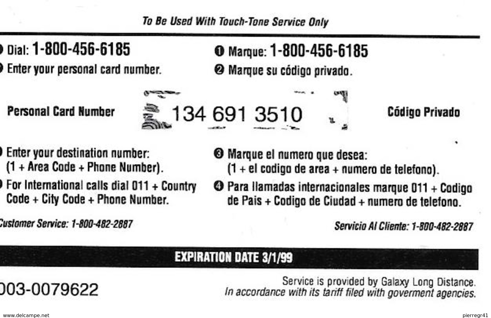 -CARTE-PREPAYEE-USA-20$-VTI.MANILA METRO-1/03/99- PHONE CARD- -Plastic Fin-BE - Autres & Non Classés