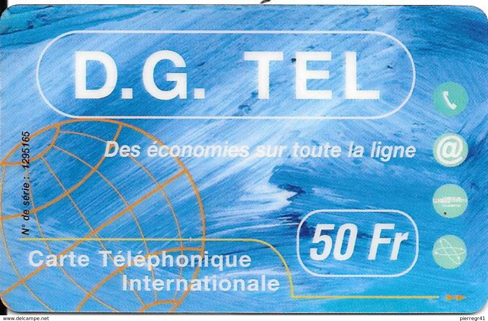 CARTE-PREPAYEE-BELGE-50F-BELGACOM-DG TEL-30/06/2001 -TBE-Tres Leger Impact En Bas--TRES-RARE - Cartes GSM, Recharges & Prépayées