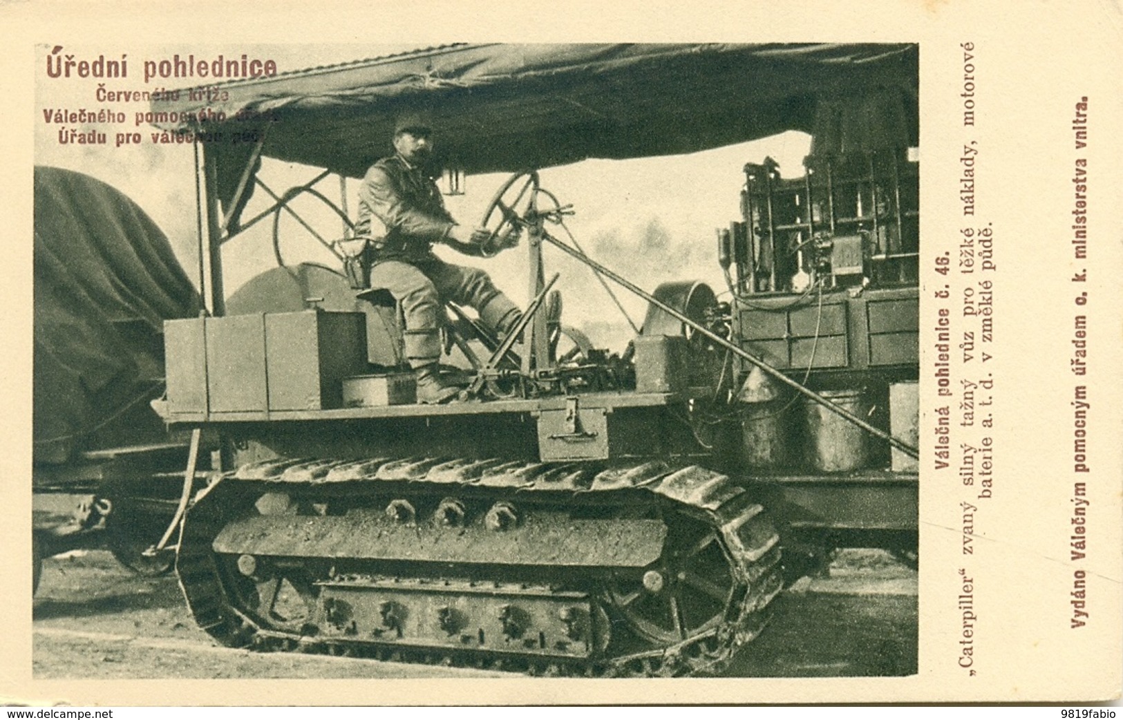 Rotes Kreuz N. 46 Caterpiller - Guerra 1914-18