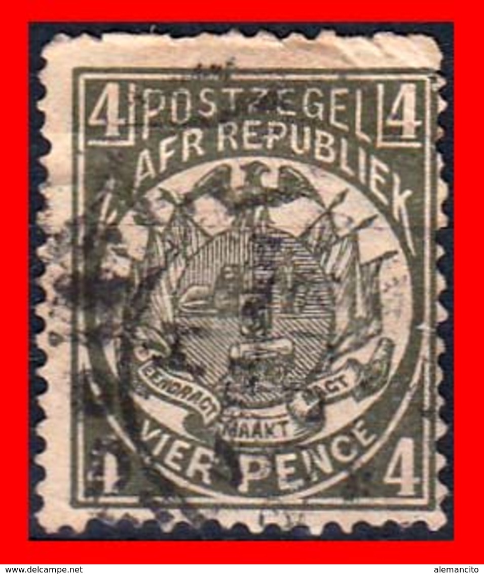 AFRICA (REPUBLICA SUAFRICANA ) SELLO AÑO 1885 -1893 COAT OF ARMS - Otros - África