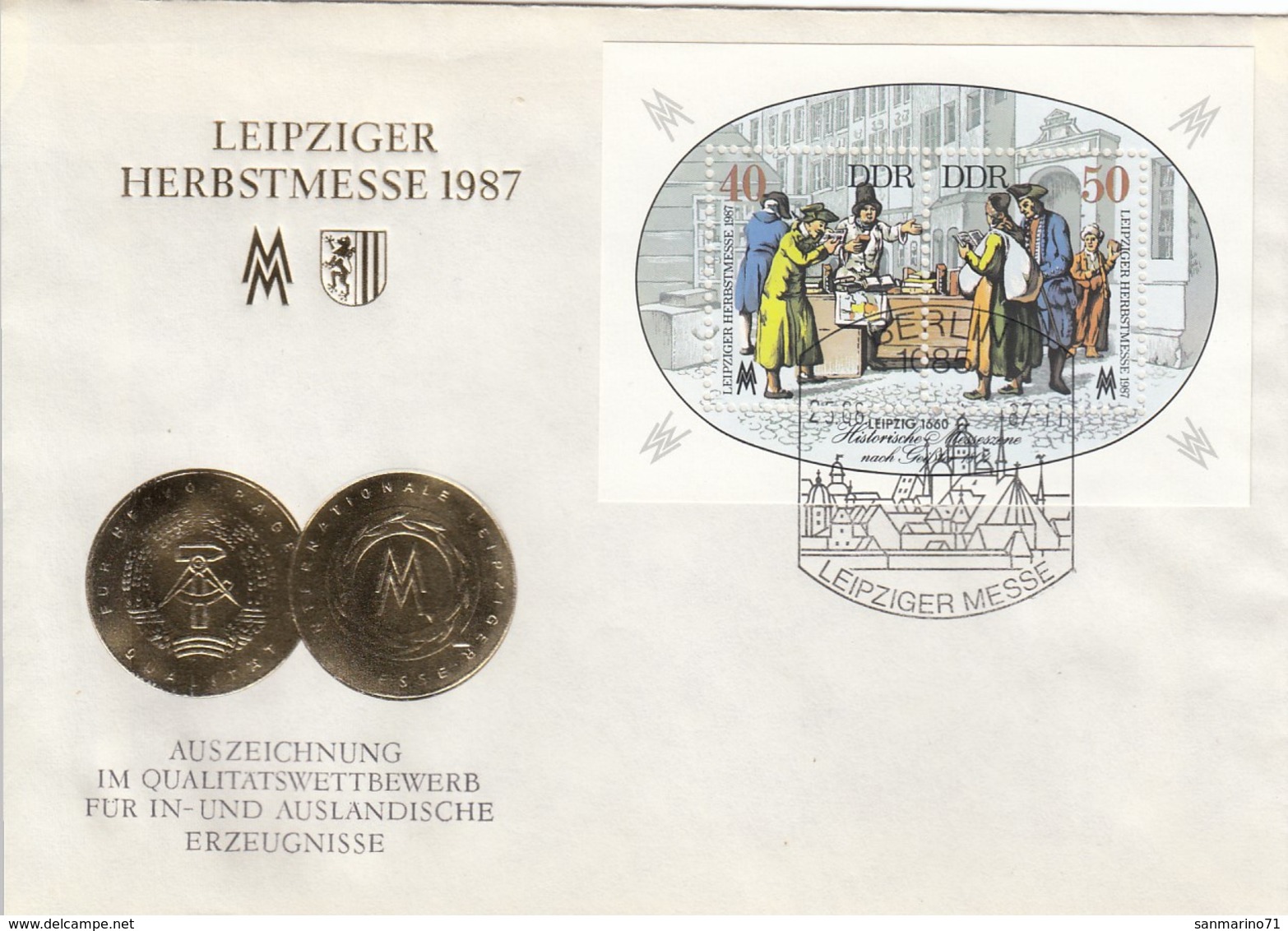 GERMANY DDR FDC Panes 3120-3121 - 1e Jour – FDC (feuillets)