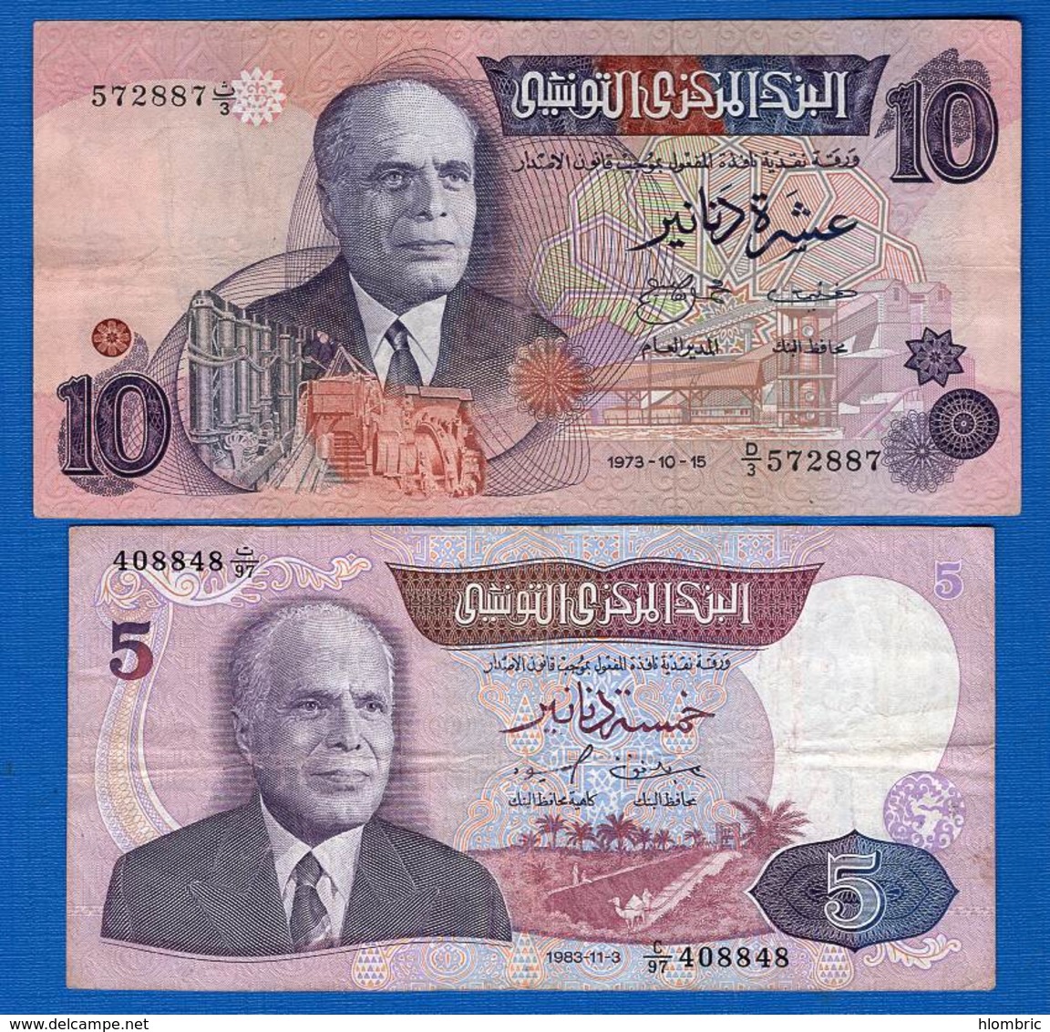 Tunisie  2  Billets - Tunisie