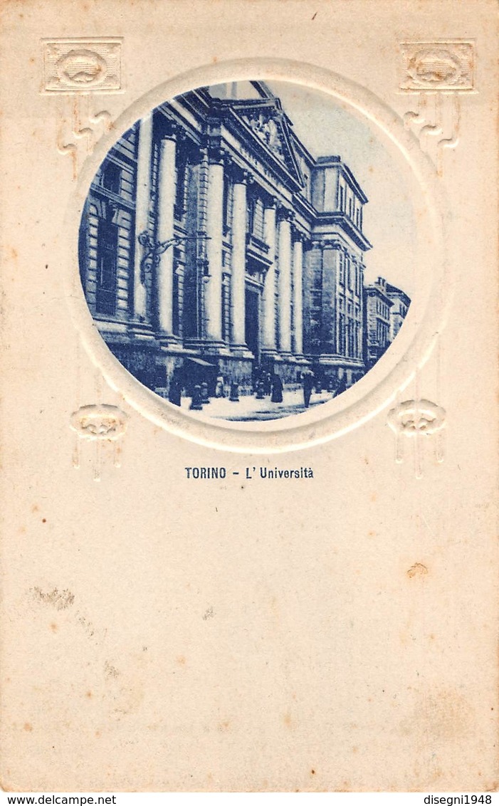 07846 "TORINO - L'UNIVERSITA'" CART ORIG. NON SPED. - Education, Schools And Universities