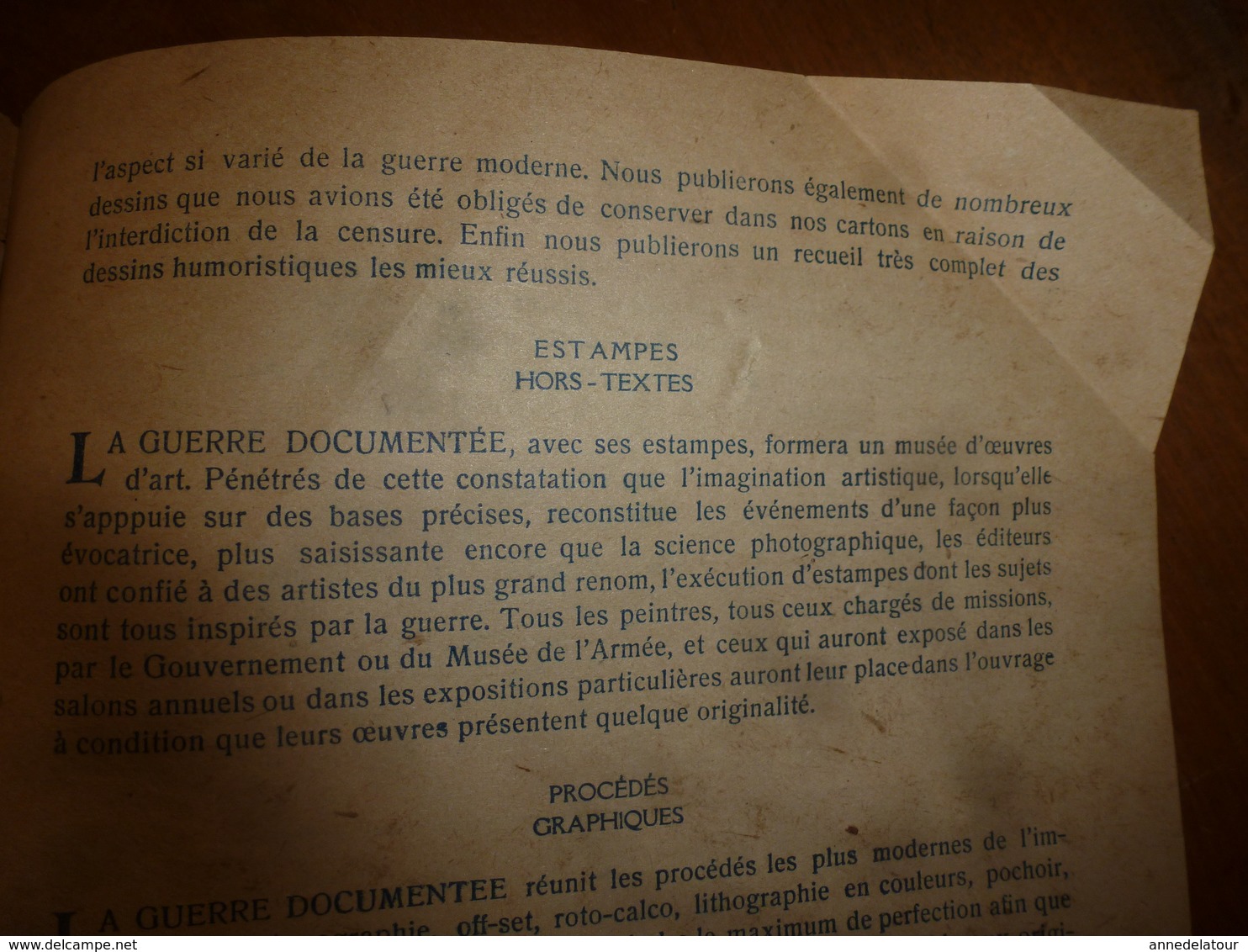 1914-1918 LA GUERRE DOCUMENTÉE -----> annonce informative de cette parution