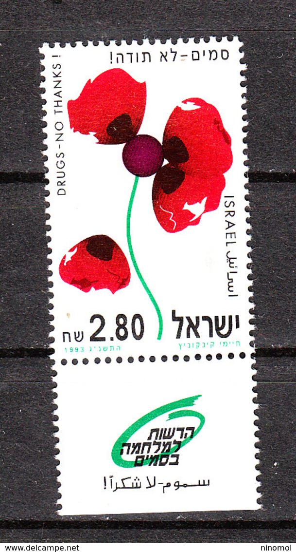 Israele - 1993. Lotta Alla Droga: Papavero. Fight Against Drugs: Poppy. - Droga