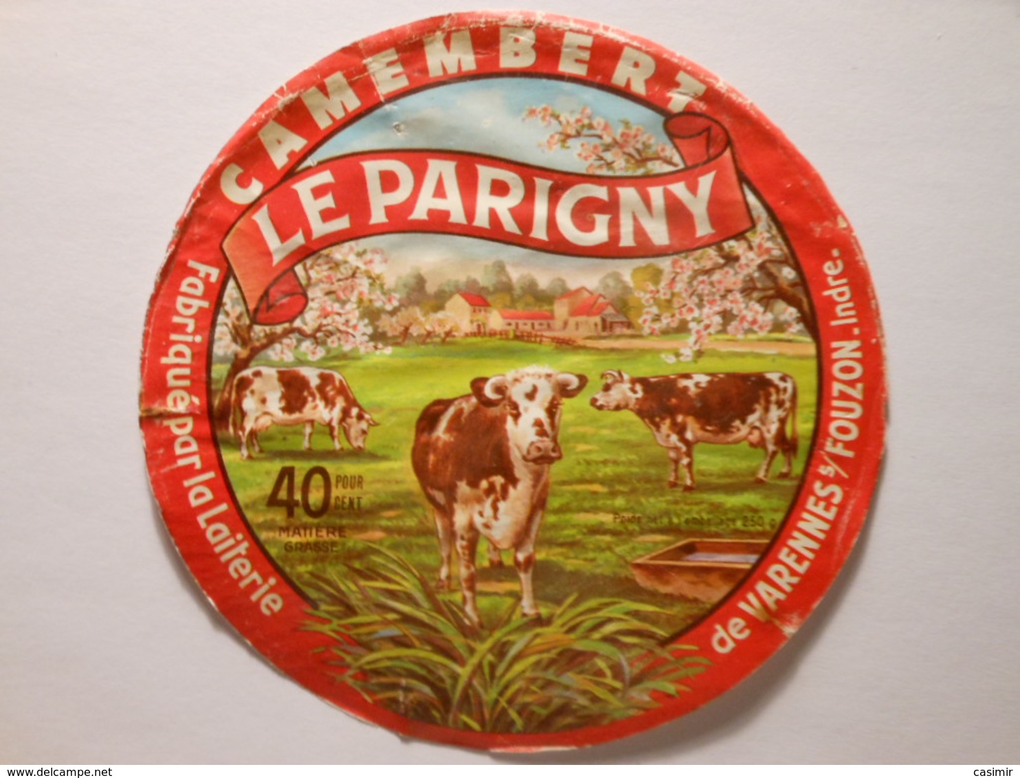 A-36024d - Etiquette De Fromage LE PARIGNY - Laiterie De VARENNES SUR FOUZON - Indre 36-B - Fromage