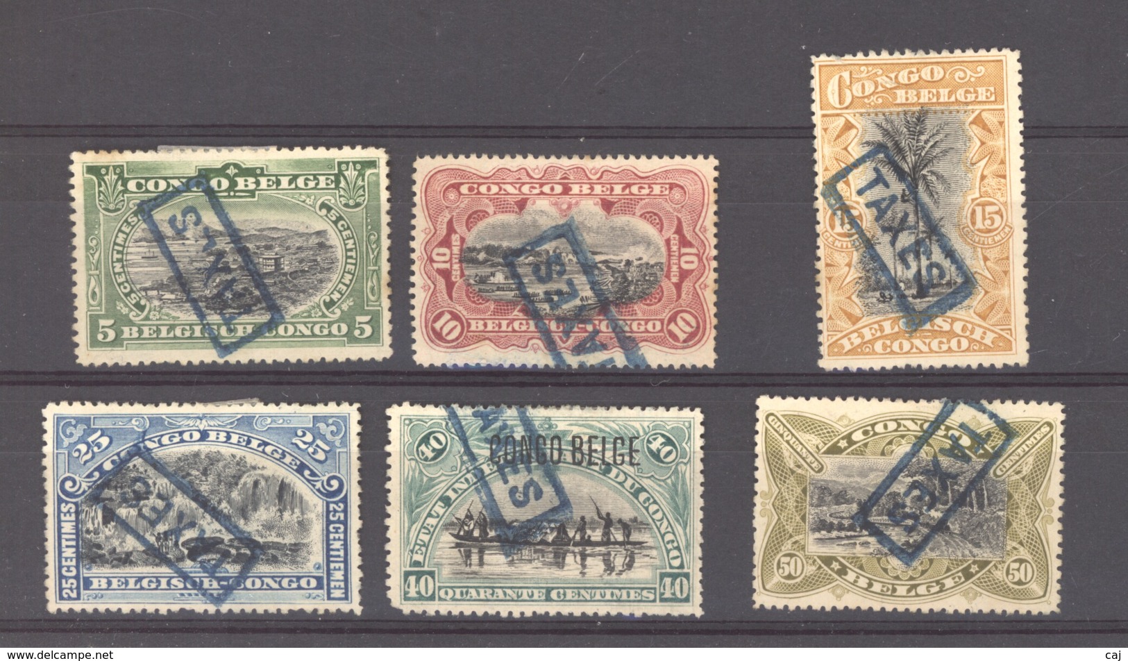 Belgique  -  Congo  -  Taxes  :  Yv  31-36  (*) - Unused Stamps