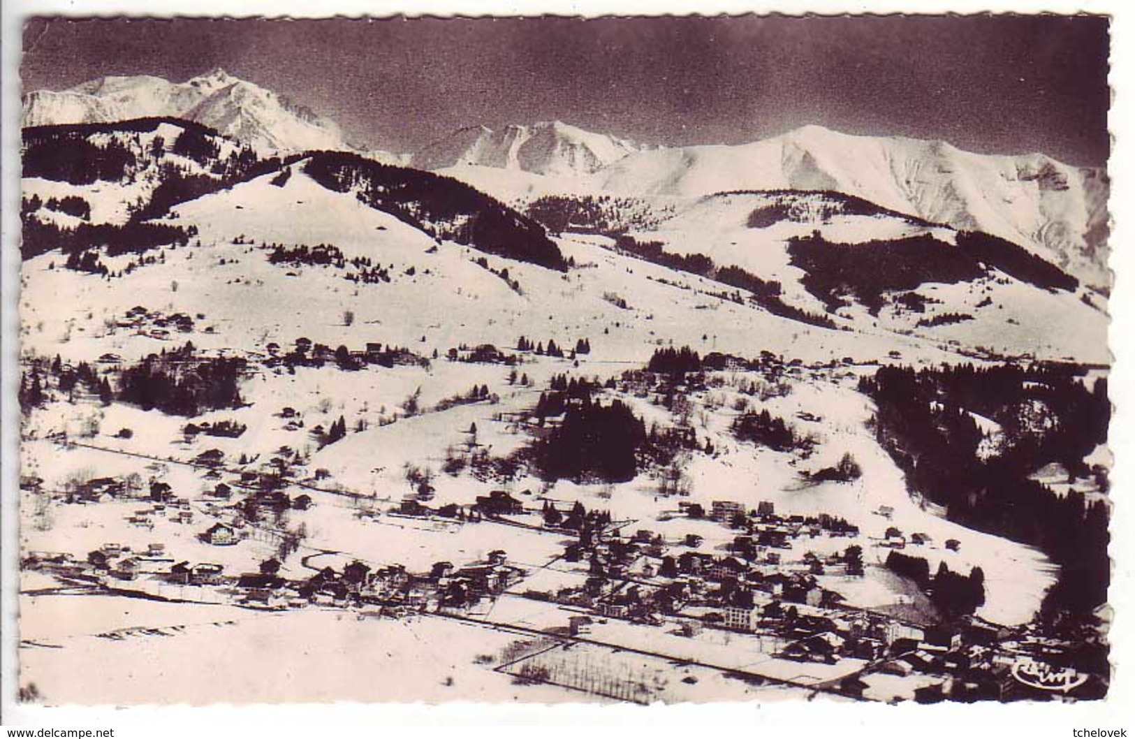 (74). Megeve. 21 Gare de Depart du Telepherique de rochebrune 1966 & 7 place eglise Traineau & 9 (2) & 6