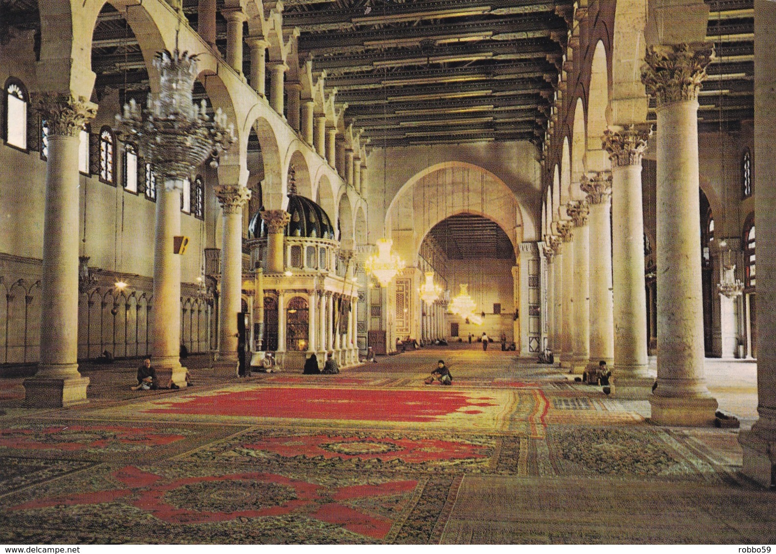 Syria Damascus St Johns Tomb Interior Postcard Unused Good Condition - Syria