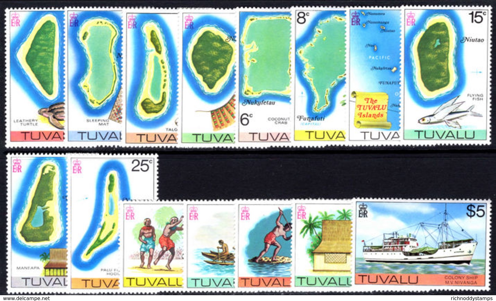 Tuvalu 1976 Set Unmounted Mint. - Tuvalu