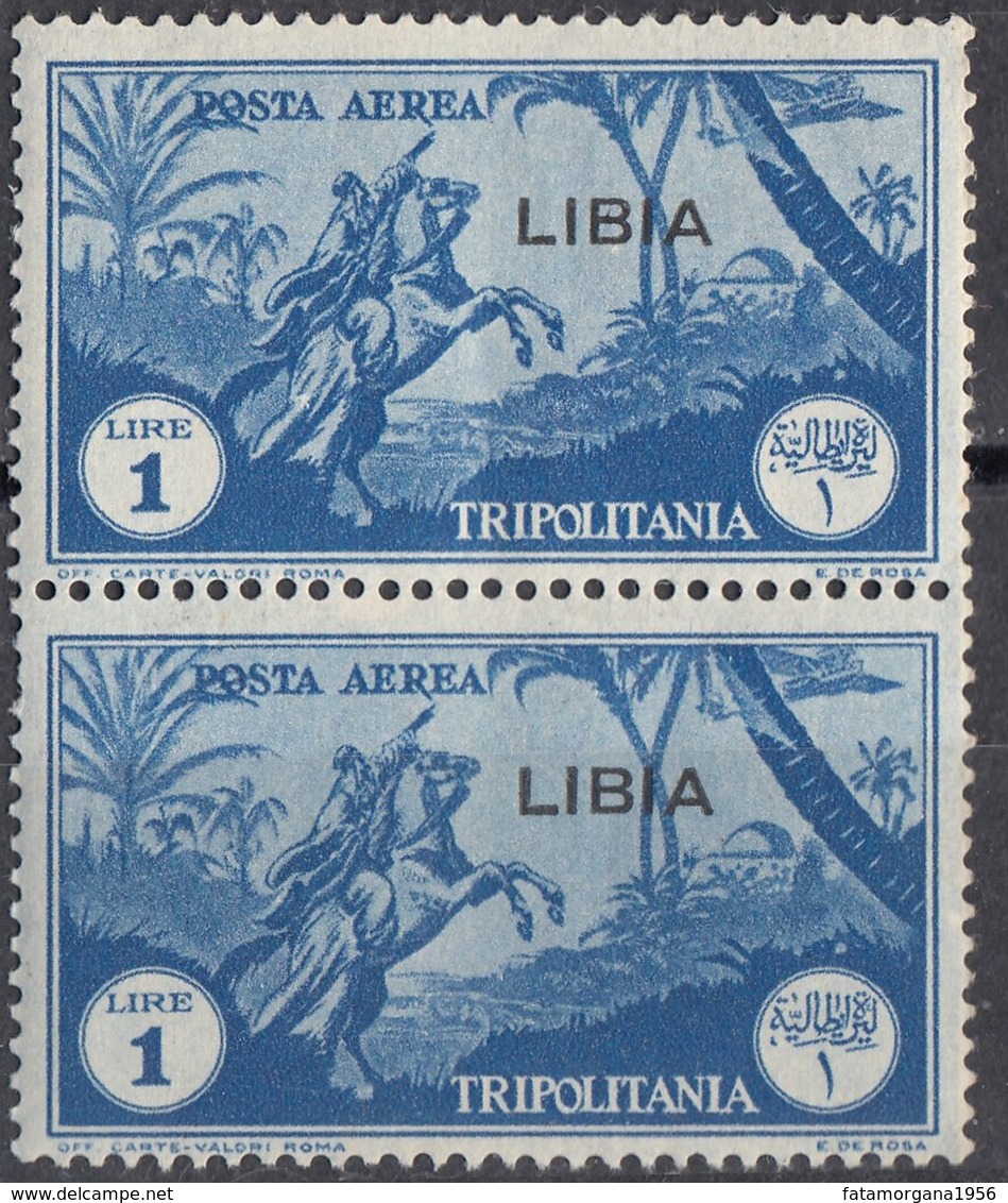 LIBIA (COLONIA ITALIANA) - 1937 - Coppia Nuova MNH Di Yvert Posta Aerea 5, Come Da Immagine. - Libia