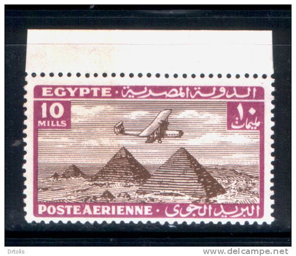 EGYPT / 1933 / AIRMAIL / AIRPLANE / HANDLEY PAGE H.P.42 OVER PYRAMIDS / MNH - Unused Stamps