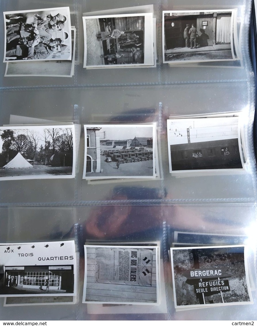 LIBERATION DE PARIS ALBUM DE 90 PHOTOGRAPHIES AMATEURS TANK BARRICADE DIRIGEABLE TANK AMERICAIN CHAMPS-ELYSEES GUERRE 40 - Guerre, Militaire