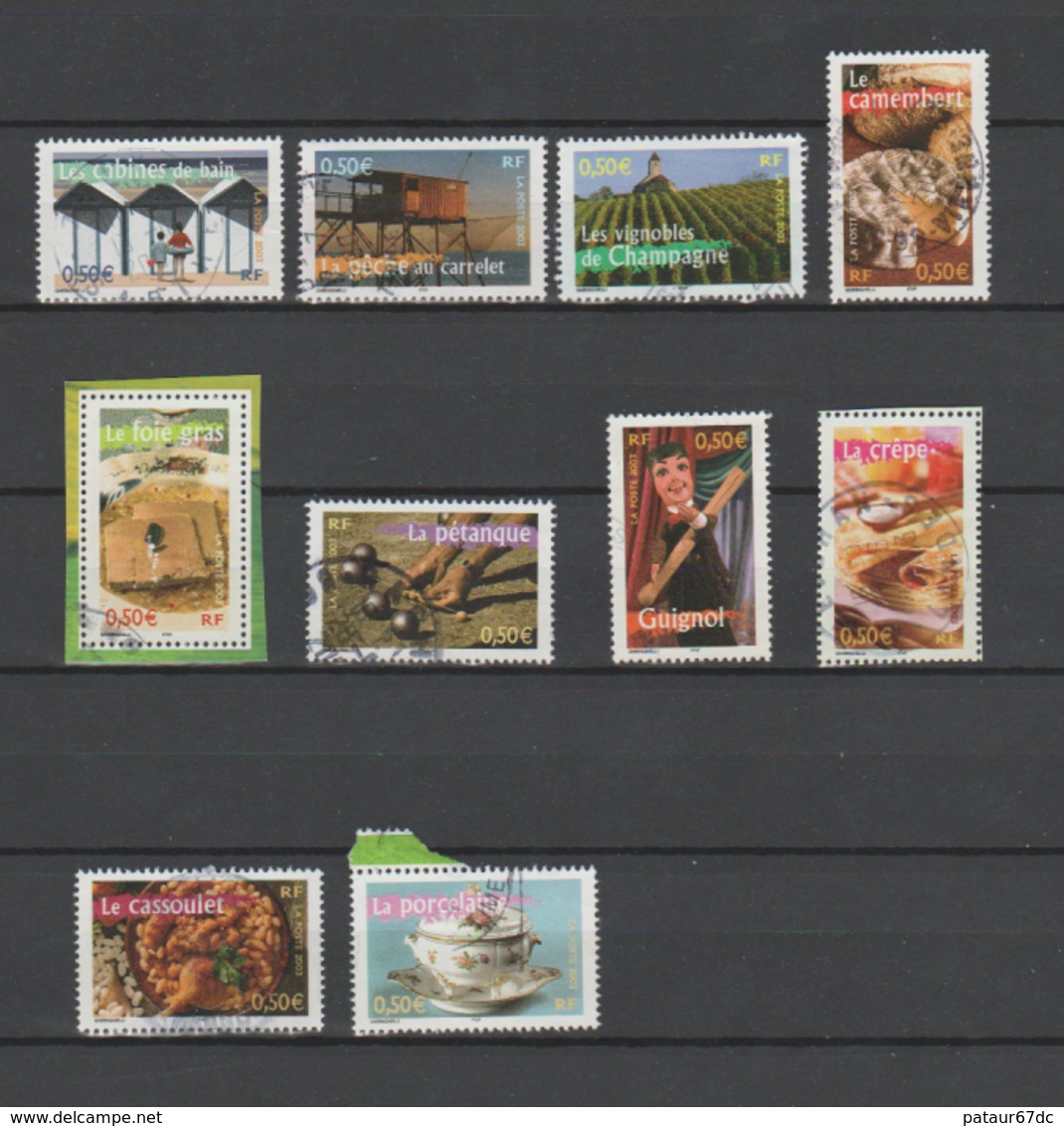 FRANCE / 2003 / Y&T N° 3559/3568 : France à Vivre N° 1 (Série Complète 10 TP) - Choisis - Tous Cachet Rond - Oblitérés