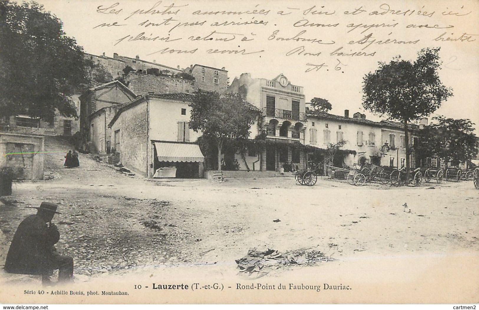 LAUZERTE ROND-POINT DU FAUBOURG DAURIAC 82 TARN-ET-GARONNE - Lauzerte