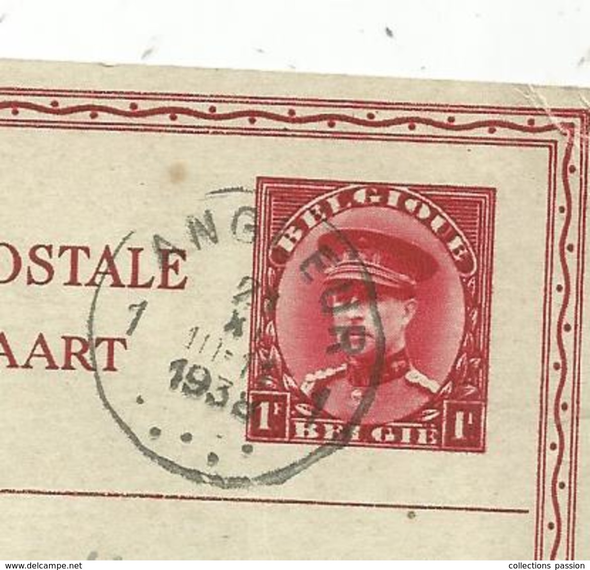 Entier Postal , Belgique, Carte Postale Illustrée , ANGLEUR 1 , 1938 , 3 Scans, Grottes De HAN,  Grotten Van Han - Cartes Postales Illustrées (1971-2014) [BK]
