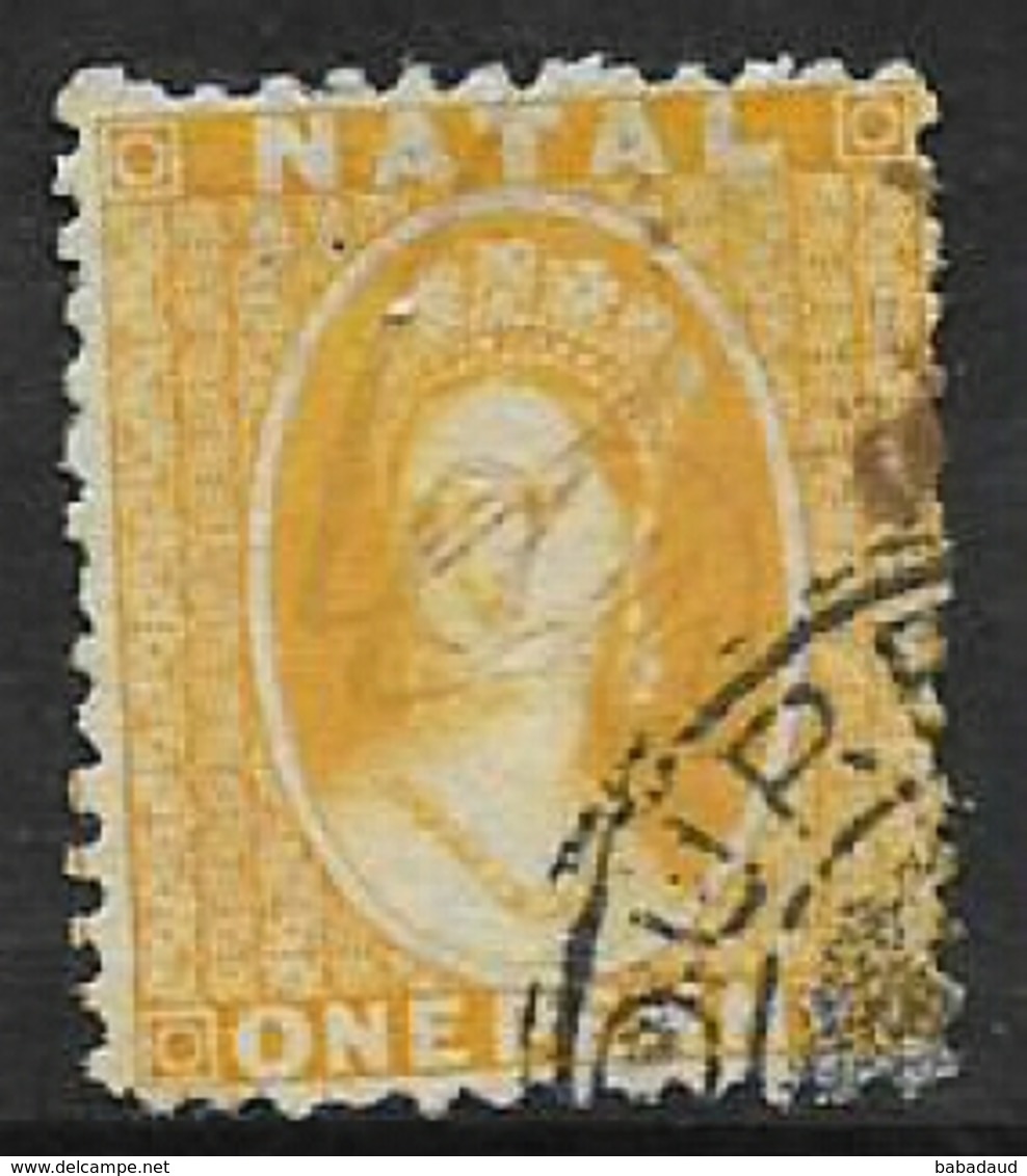 South Africa, Natal, Queen Victoria, 1870, 1d Bright Yellow, Revenue Stamp, Barefoot No 77, Used - Natal (1857-1909)