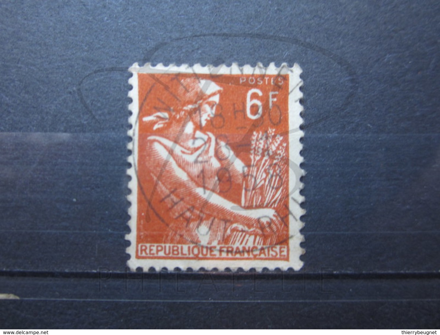 VEND BEAU TIMBRE DE FRANCE N° 1115 , OBLITERATION " WITTENHEIM " !!! - 1957-1959 Reaper