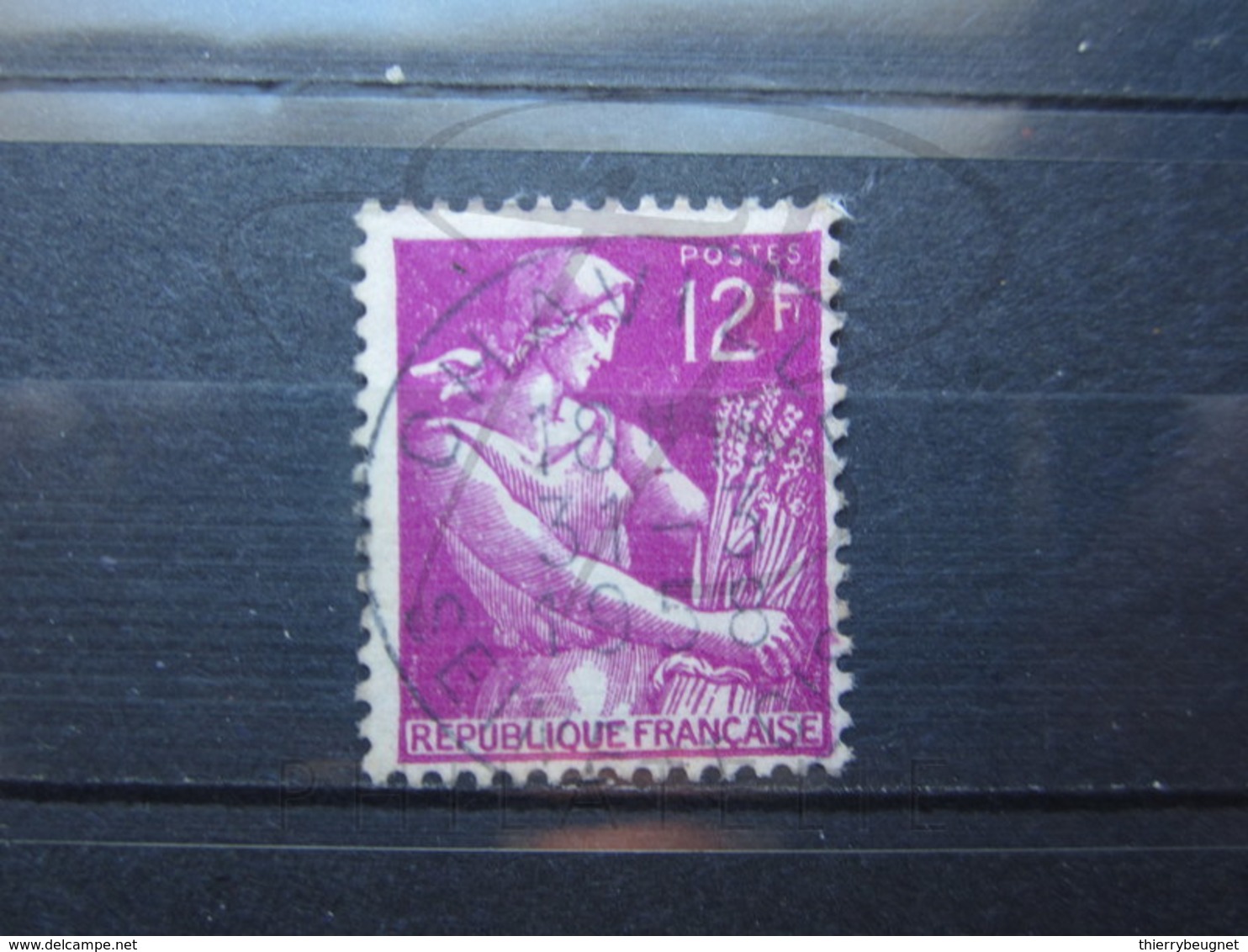 VEND BEAU TIMBRE DE FRANCE N° 1116 , OBLITERATION " CHAVILLE " !!! - 1957-1959 Oogst