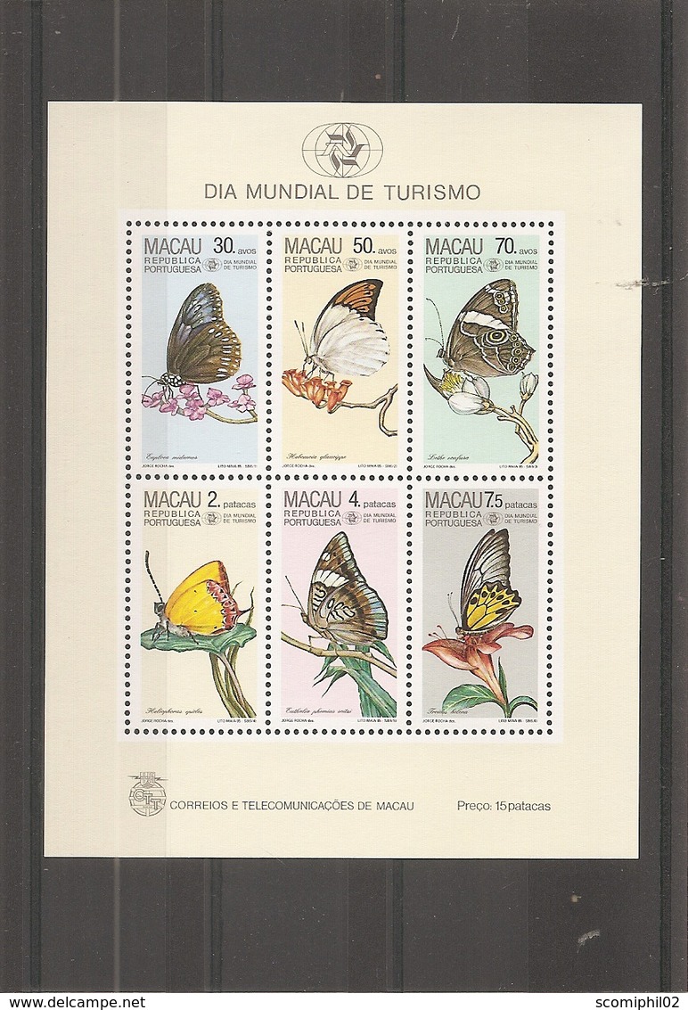 Macao- Papillons ( BF 3 XXX -MNH) - Neufs