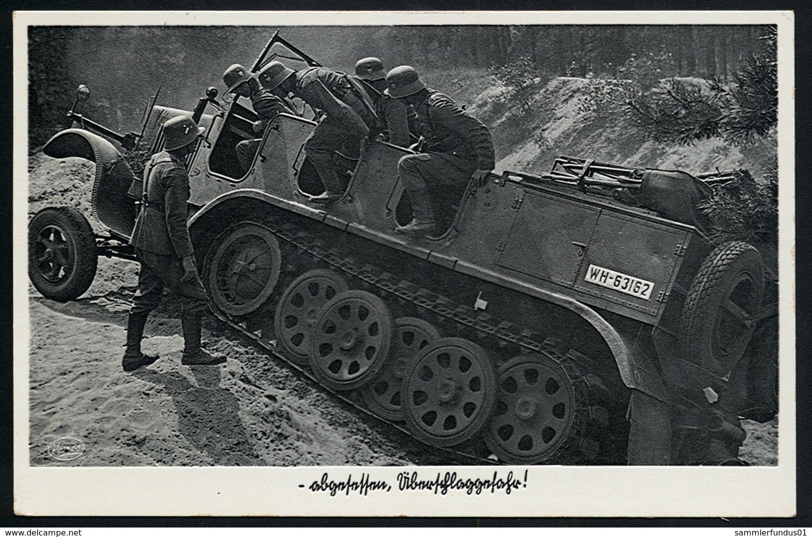 AK/CP Panzer  Halbkette  SoKfz  Wehrmacht    Gel./circ.1938    Erhaltung /Cond. 1-  Nr. 00659 - Guerra 1939-45