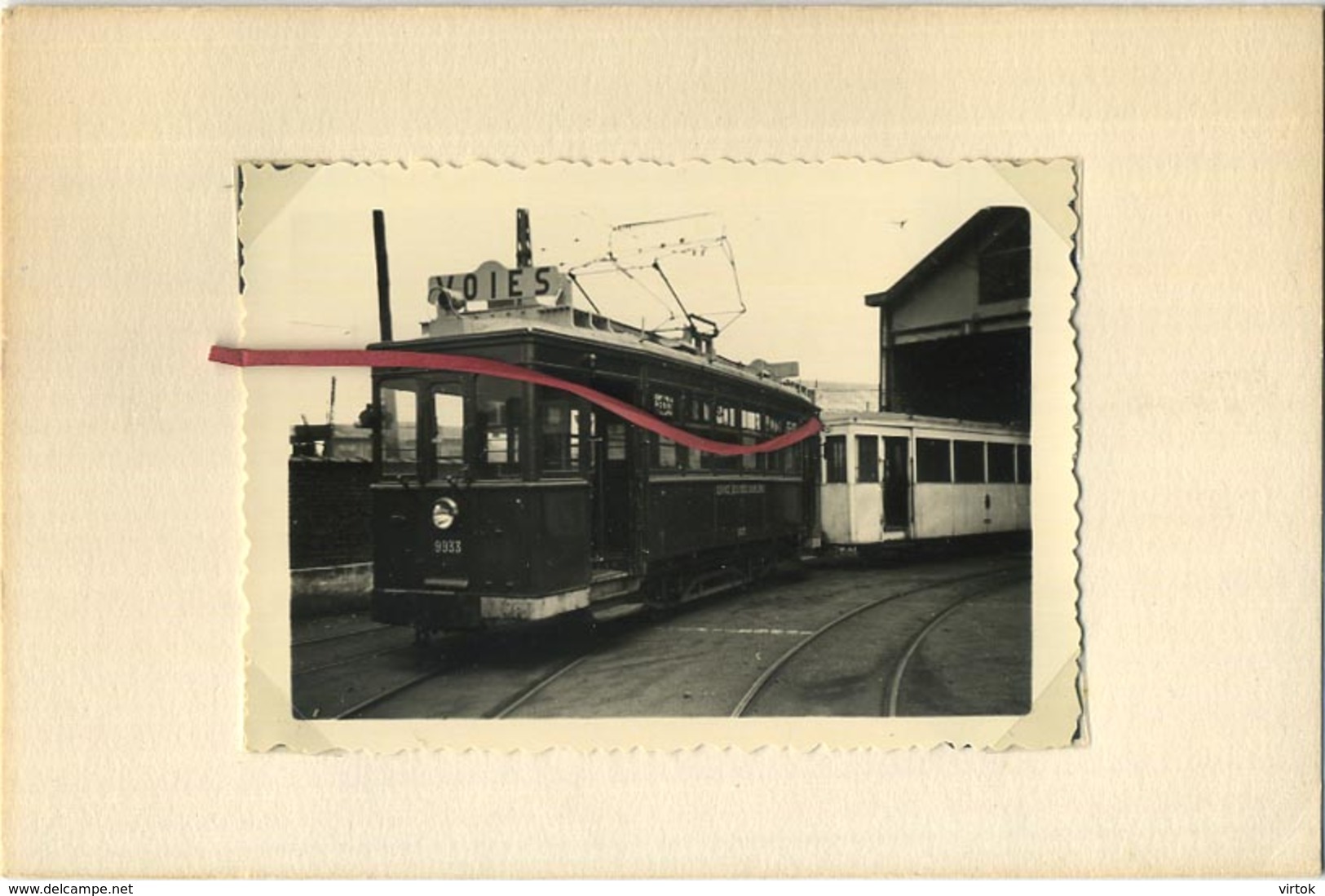 TRAM : 9933 - 19250 : CHARLEROI  6/58  :   9 X 6 Cm ( See Scan For Detail ) - Trains