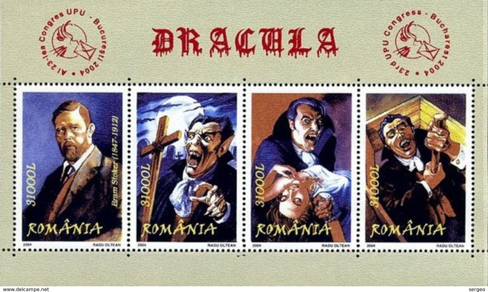 Romania 2004 Dracula. MNH - Blocks & Sheetlets