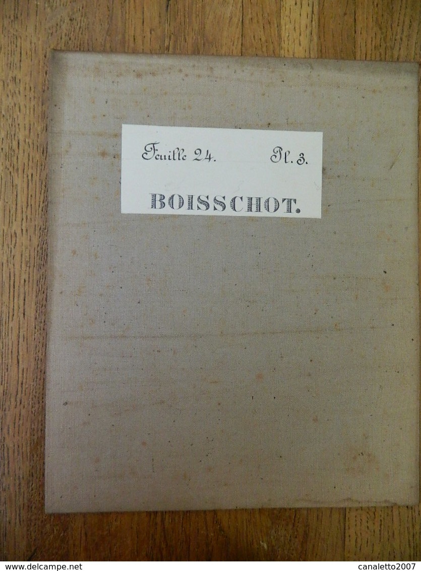 BOISSCHOT +MILITARIA:TRES RARE CARTE MILITAIRE DE BOISSCHOT ET ENVIRONS 1860-1870 - Documents