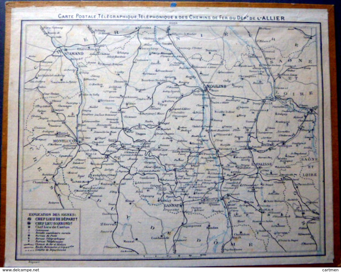 CALENDRIER 1923 DE LA POSTE PTT   SAINT LOUIS TRES BEL ETAT  DORURES - Autres & Non Classés