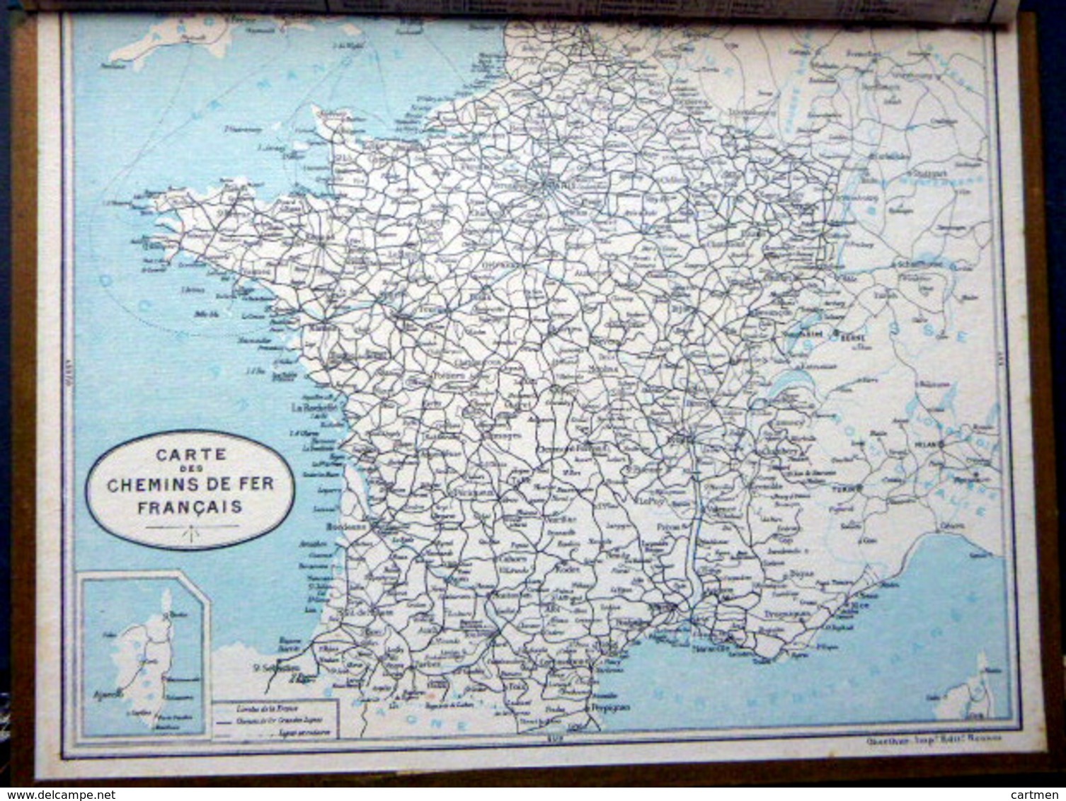 CALENDRIER 1933 DE LA POSTE  P T T  PASSAGE POUR L'ILE AUX MOINES   TRES BEL ETAT - Autres & Non Classés