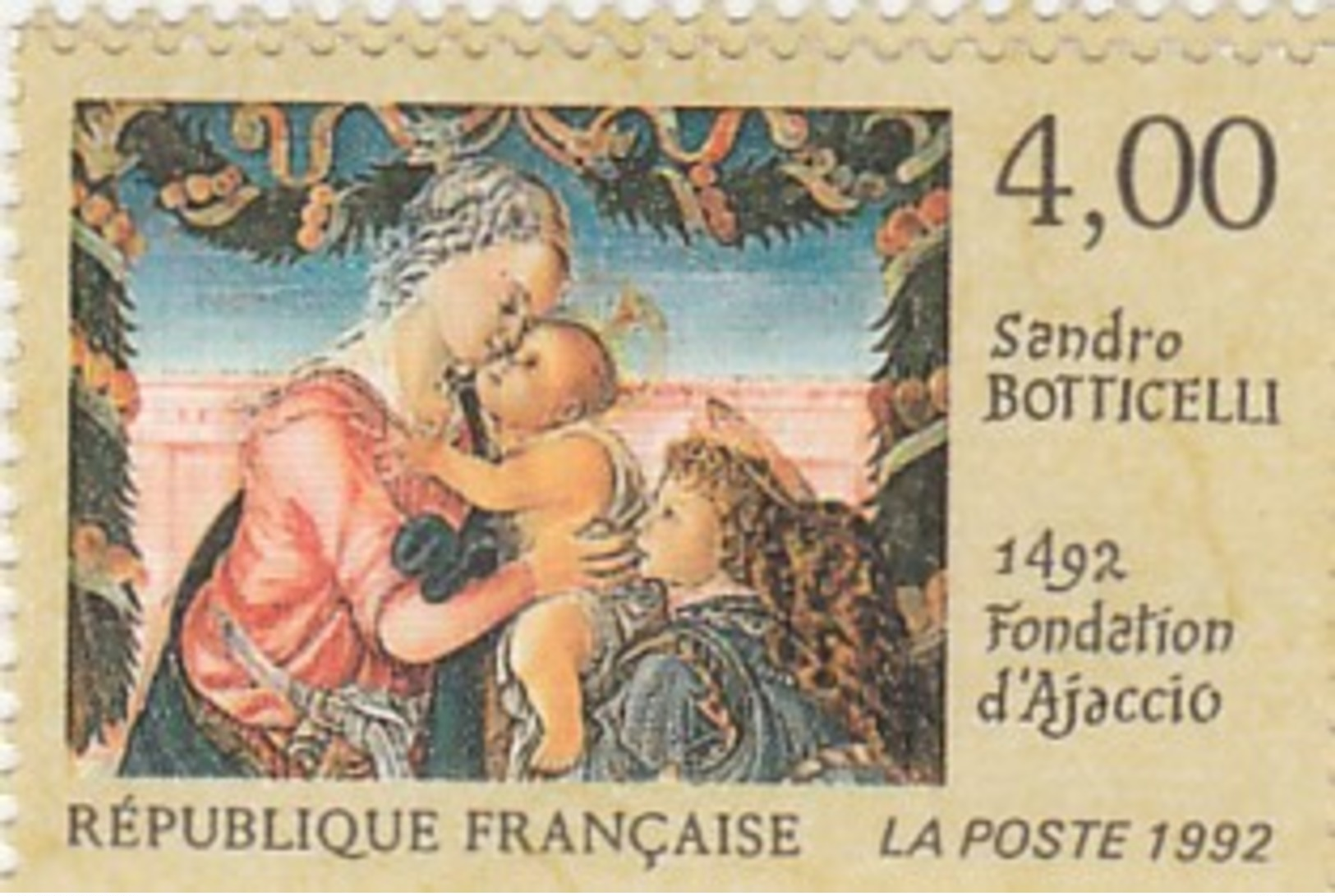 FRANCE 1992 N°2754**BOTTICELLI - Unused Stamps