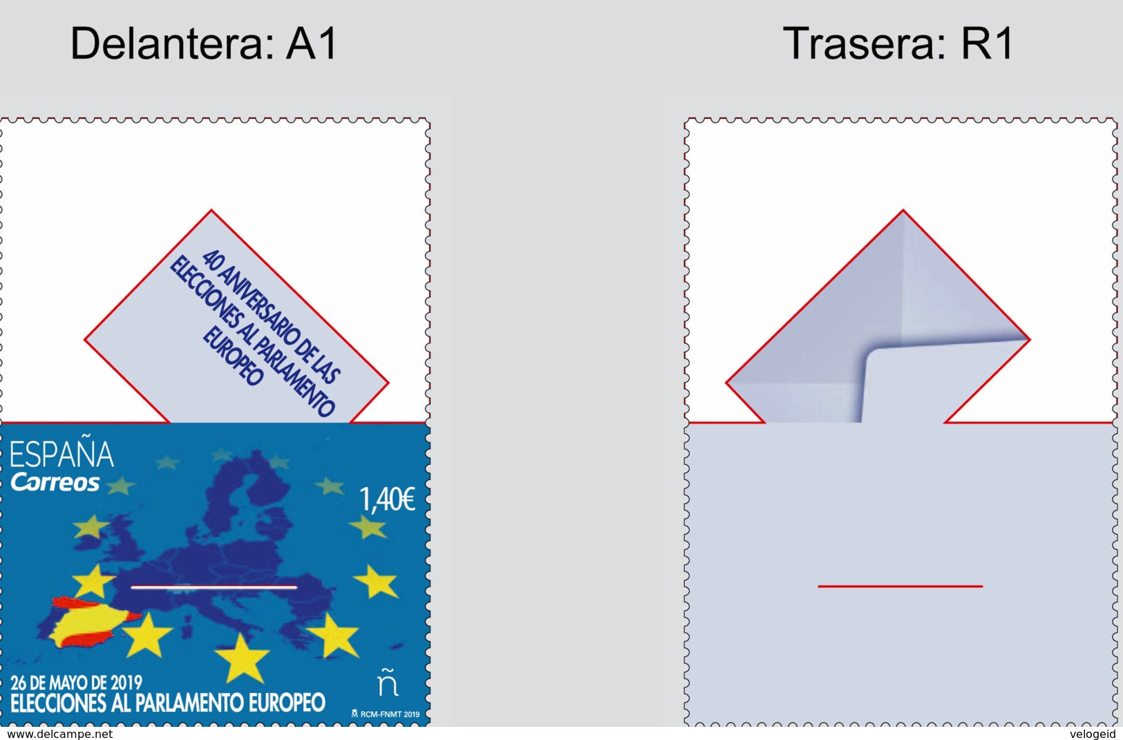 España. Spain. 2019. 40 Aniversario Elecciones Parlamento Europeo - Ungebraucht