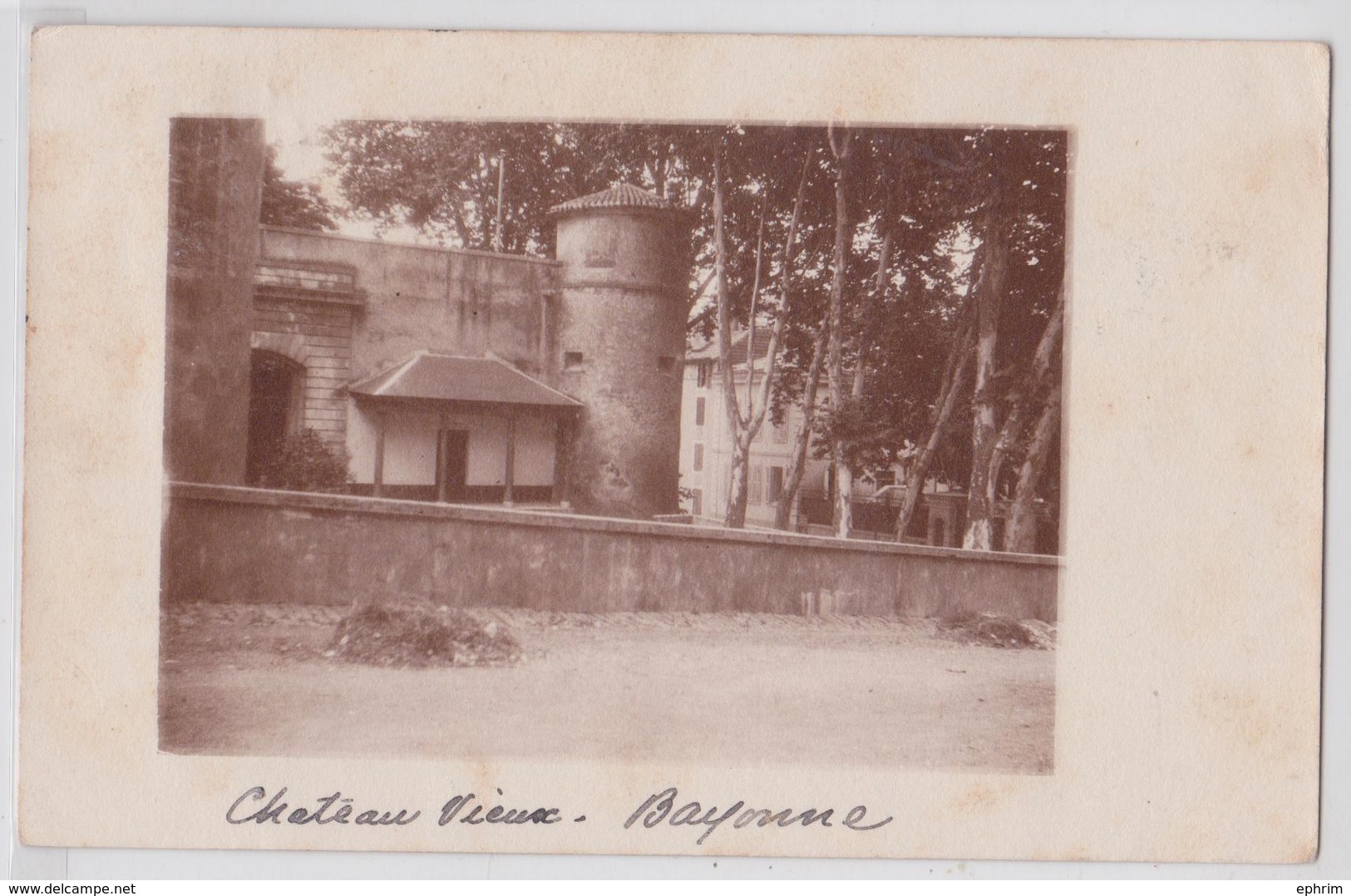 BAYONNE - Château Vieux - Carte-photo 1903 - Bayonne