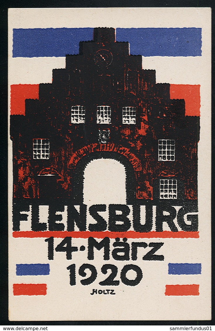 AK/CP Nordschleswig Schleswig Flensburg Abstimmung  1920  Propaganda Danmark Ungel/uncirc.  Erhaltung/Cond. 2 Nr. 00706 - Nordschleswig