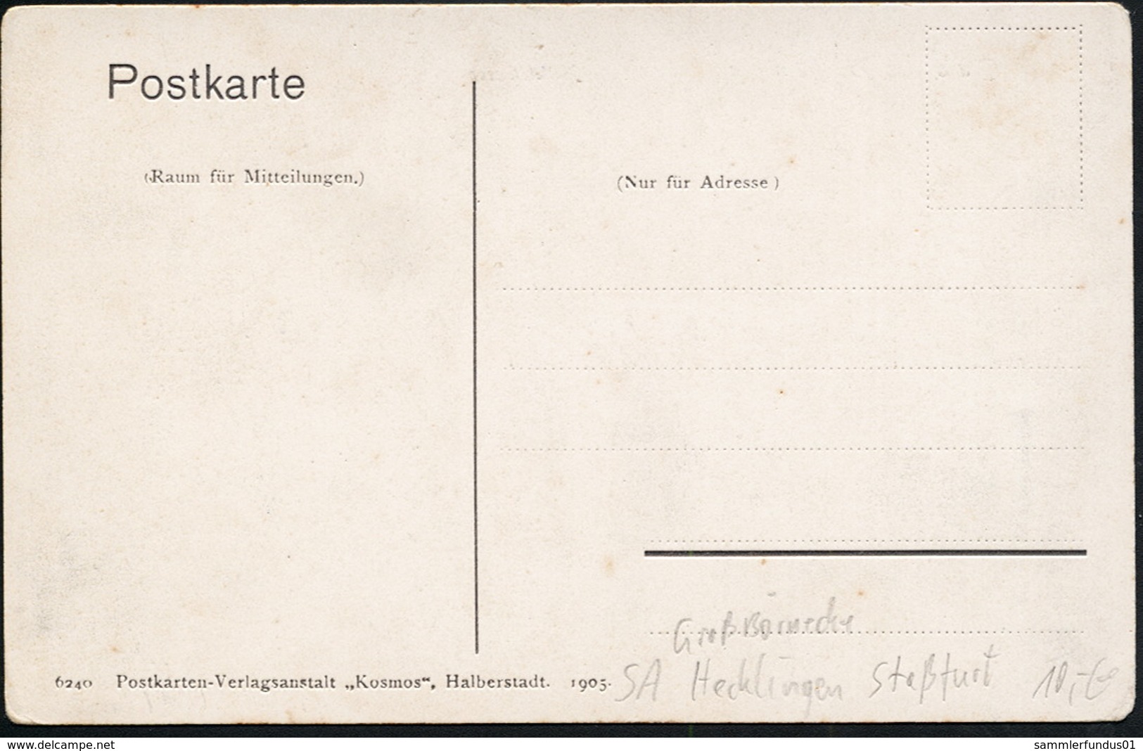 AK/CP Preußisch Börnecke  Groß Börnicke Hecklingen Staßfurt   Ungel/uncirc. 1905   Erhaltung/Cond. 2- Nr. 00714 - Stassfurt