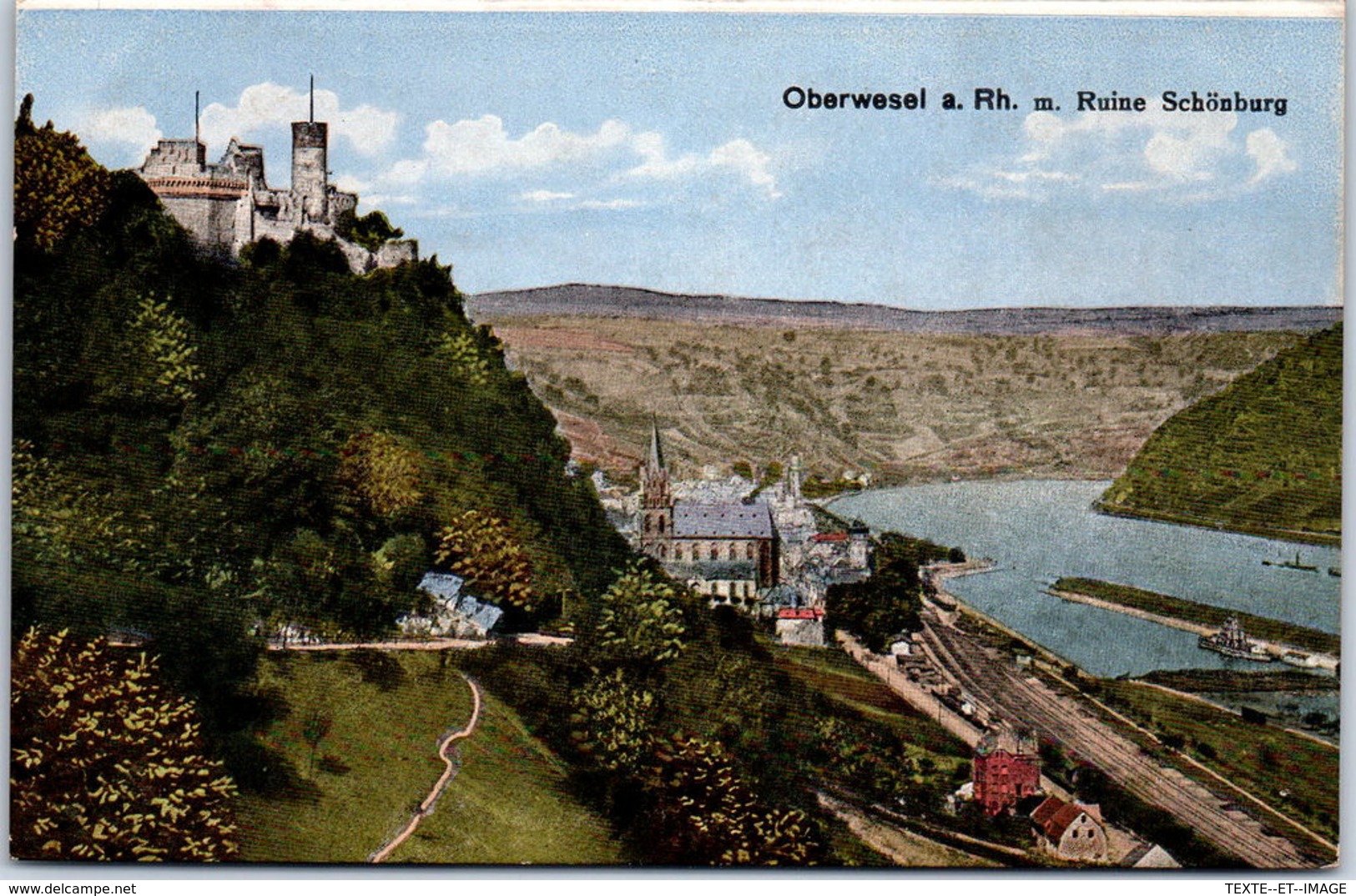 Allemagne - RHENANIE PALATINAT - OBERWESEL - A. Rh M Ruine Schönburg - Oberwesel