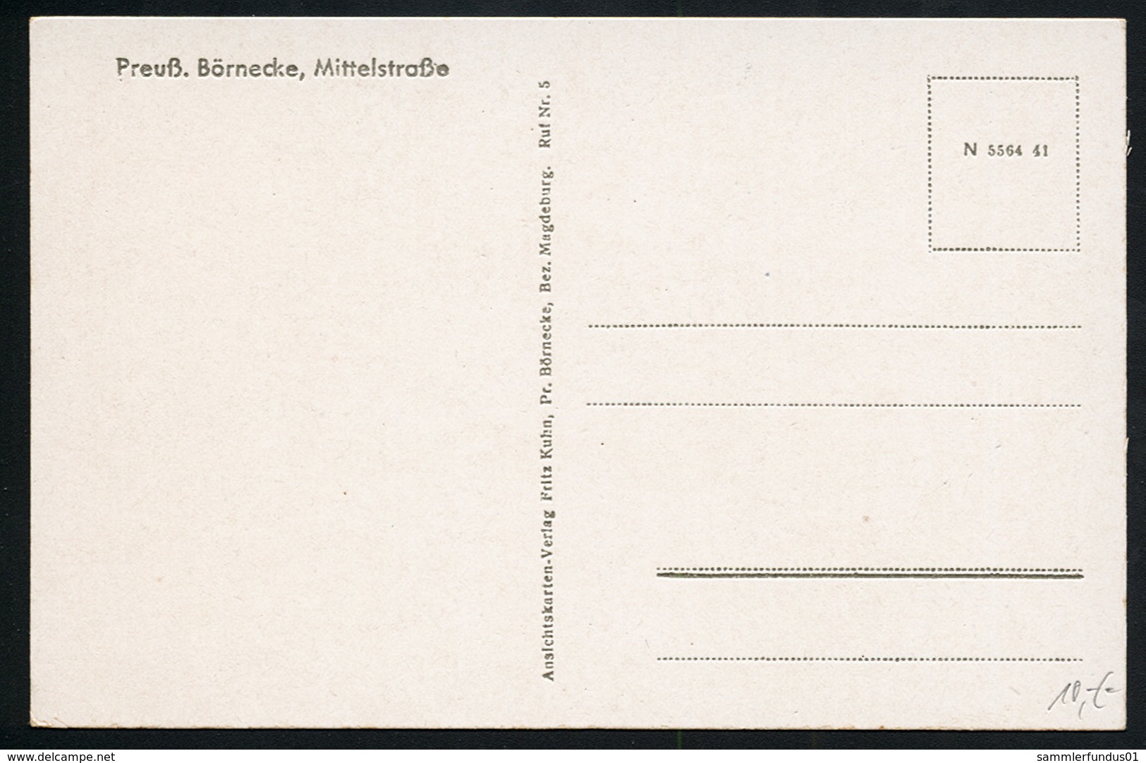 AK/CP Preußisch Börnecke  Groß Börnicke Hecklingen Staßfurt   Ungel/uncirc.ca. 1930   Erhaltung/Cond. 1- Nr. 00715 - Stassfurt