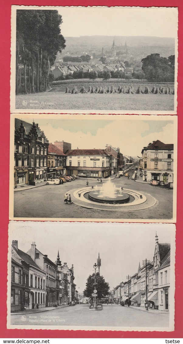 Ronse / Renaix  -3 Pk / 3 Cartes Postales ( Verso Zien ) - Ronse