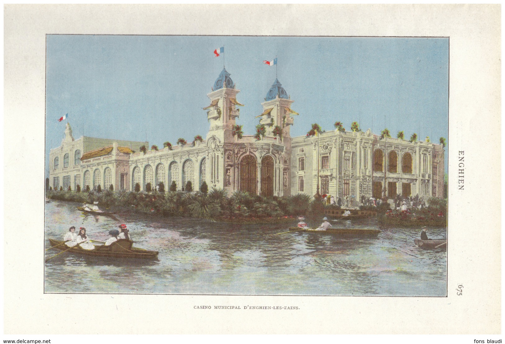 1909 - Iconographie - Enghien-les-Bains (Val-d'Oise) - Le Casino - FRANCO DE PORT - Non Classés