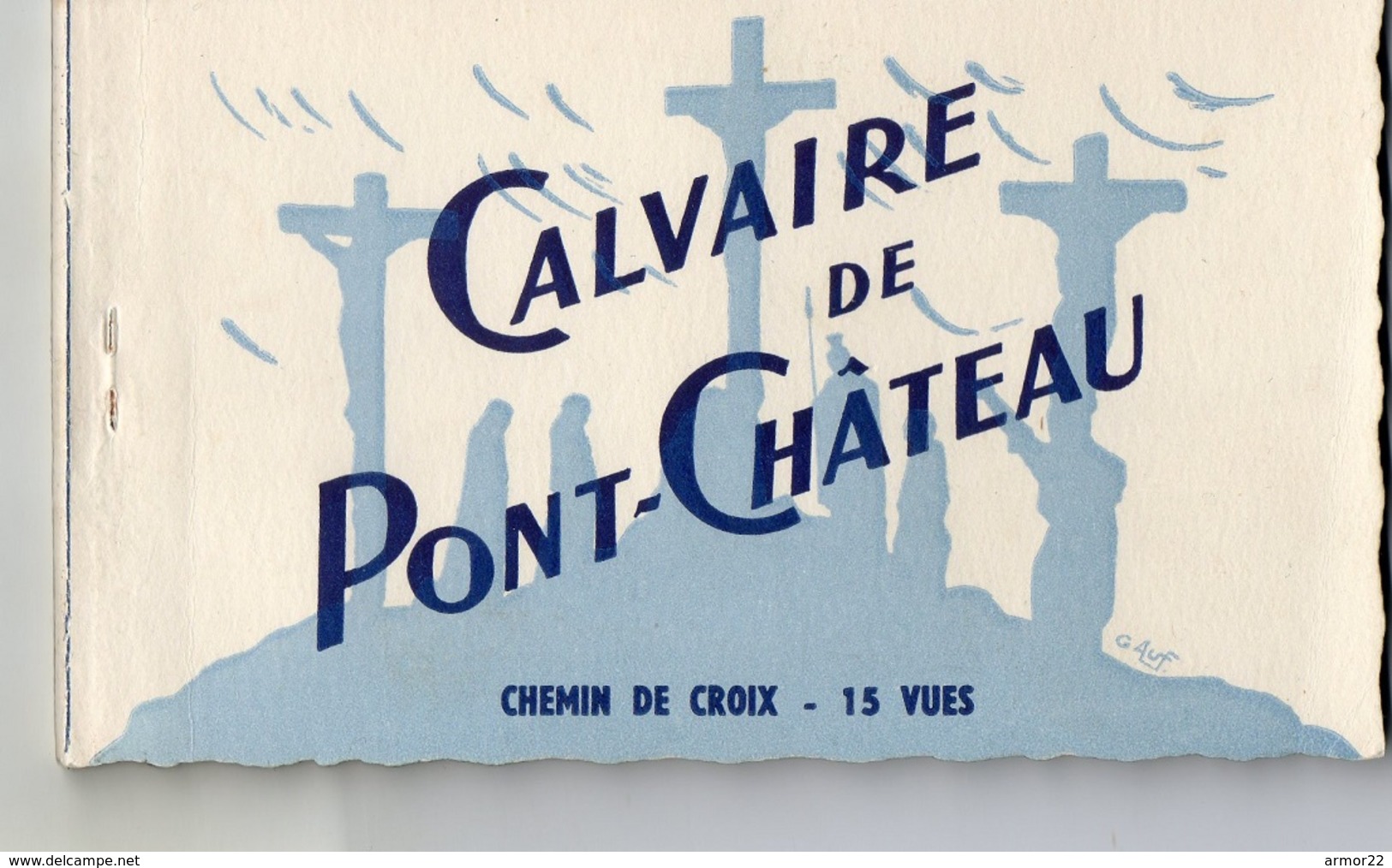 Pont-Chateau Calvaire Chemin De Croix Carnet De 15 Cartes Postales - Pontchâteau