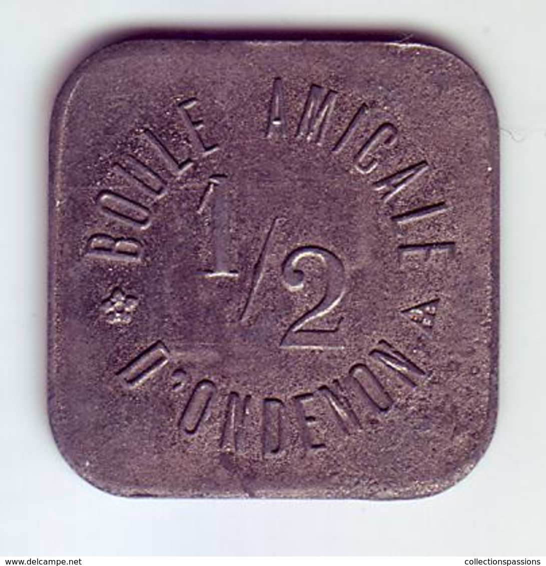 Monnaie De Nécessité - LOIRE 42 - La Ricamarie - Boule Amicale D'Ondenon. 1/2 - - Monétaires / De Nécessité