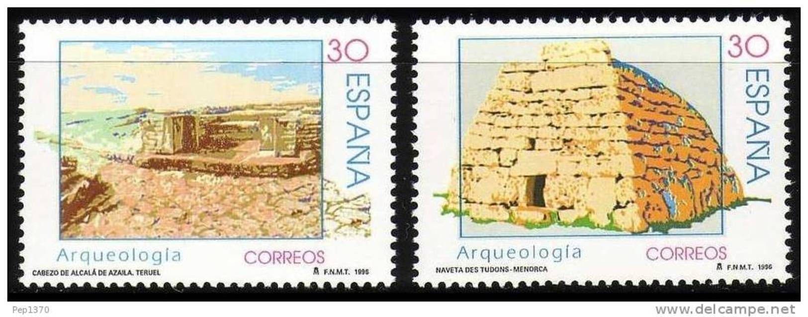 ESPAÑA 1996 - ARQUEOLOGIA - Edifil 3448-3449 - Yvert 3029-30 - Nuevos