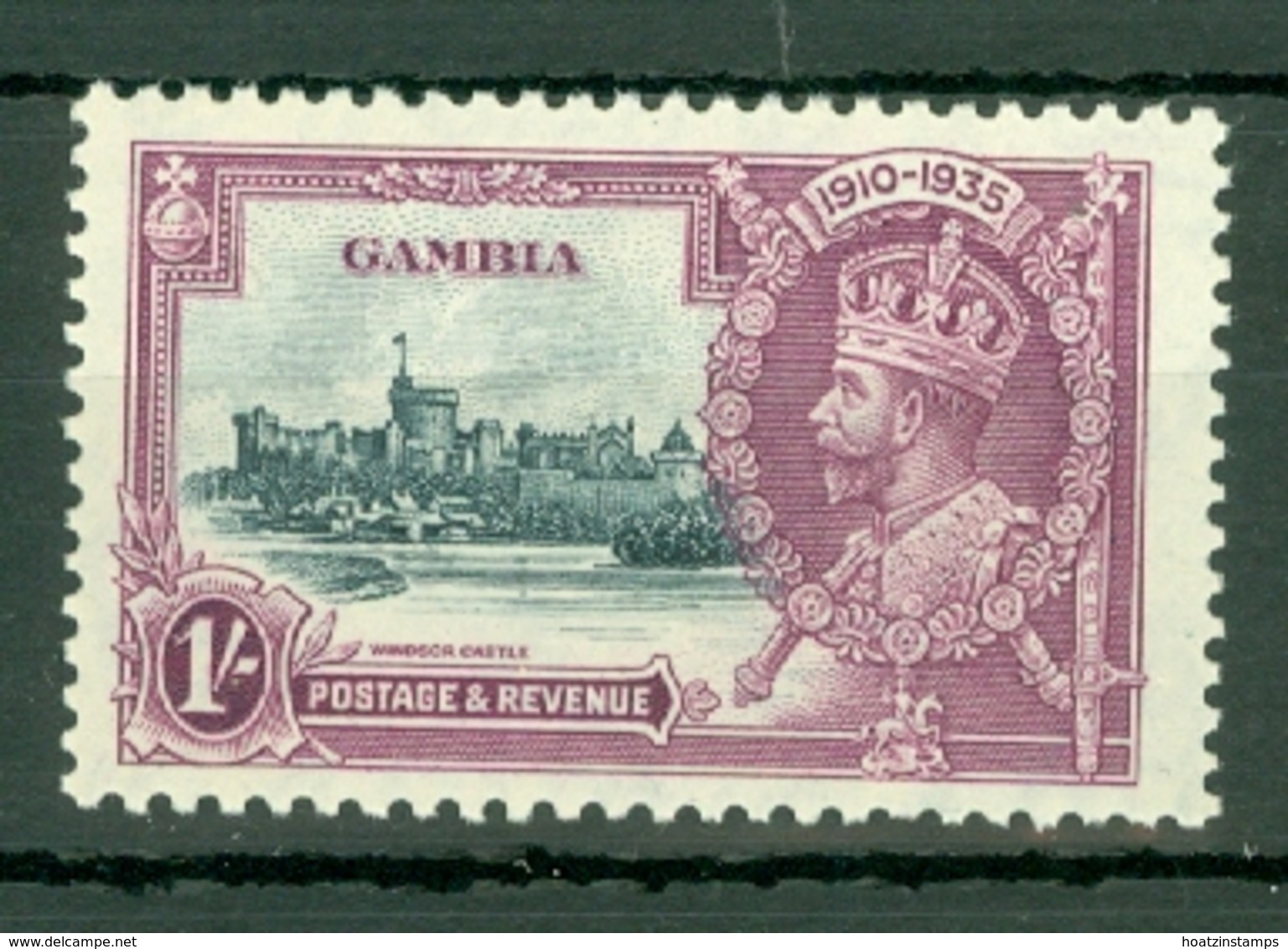 Gambia: 1935   Silver Jubilee   SG146     1/-    MH - Gambia (...-1964)