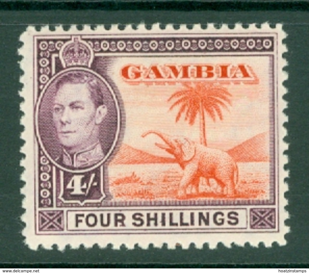 Gambia: 1938/46   KGVI   SG159     4/-        MH - Gambia (...-1964)