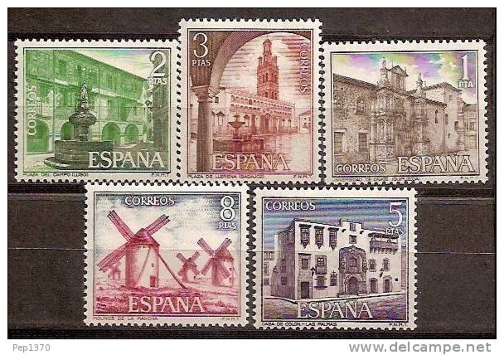 ESPAÑA 1973 - TURISMO - EDIFIL Nº 2129-2133 - YVERT Nº 1783-1787 - Neufs