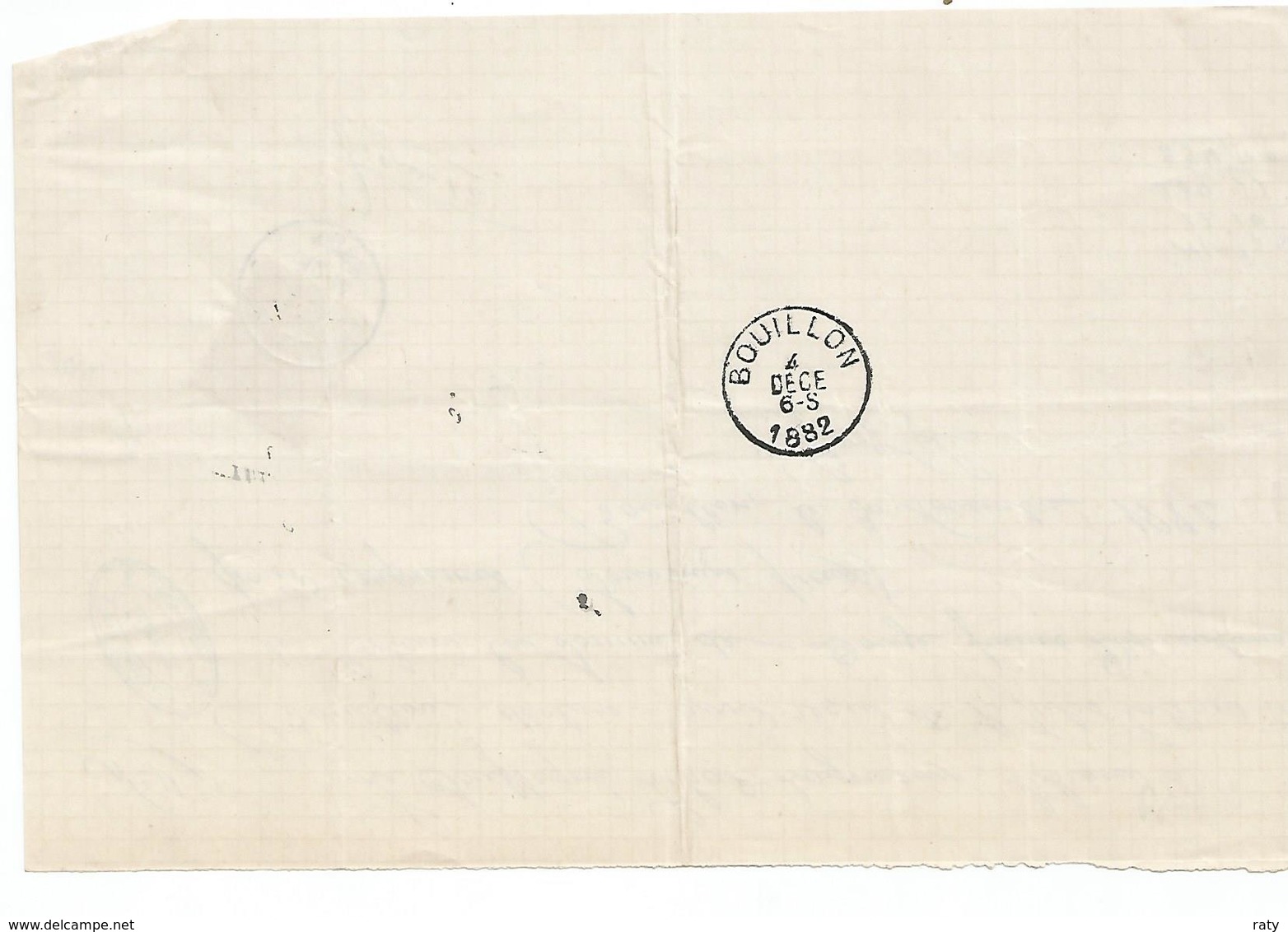 7  belles lettre de Bouillon-Sensenruth-Corbion -Sugny-.....de 1877-1882-1876-1878-1875-