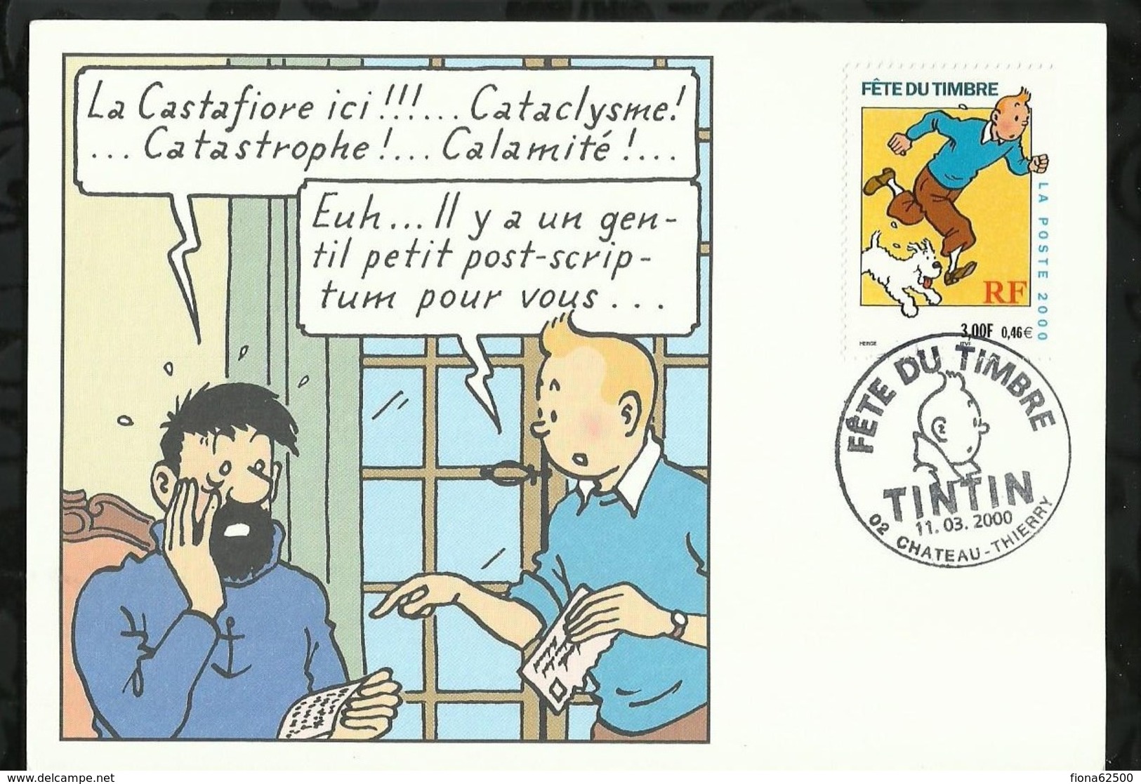 FÊTE DU TIMBRE . TINTIN . 11 MARS 2000  . CHÂTEAU - THIERRY . - 2000-2009