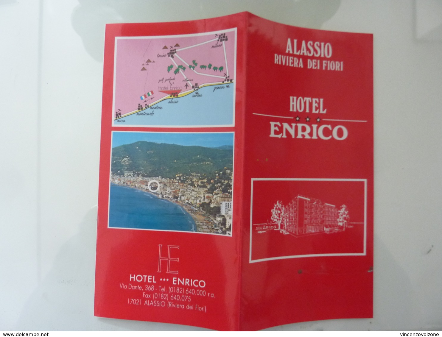 Pieghevole Illustrato "HOTEL ENRICO ALASSIO ( SV )" - Dépliants Turistici