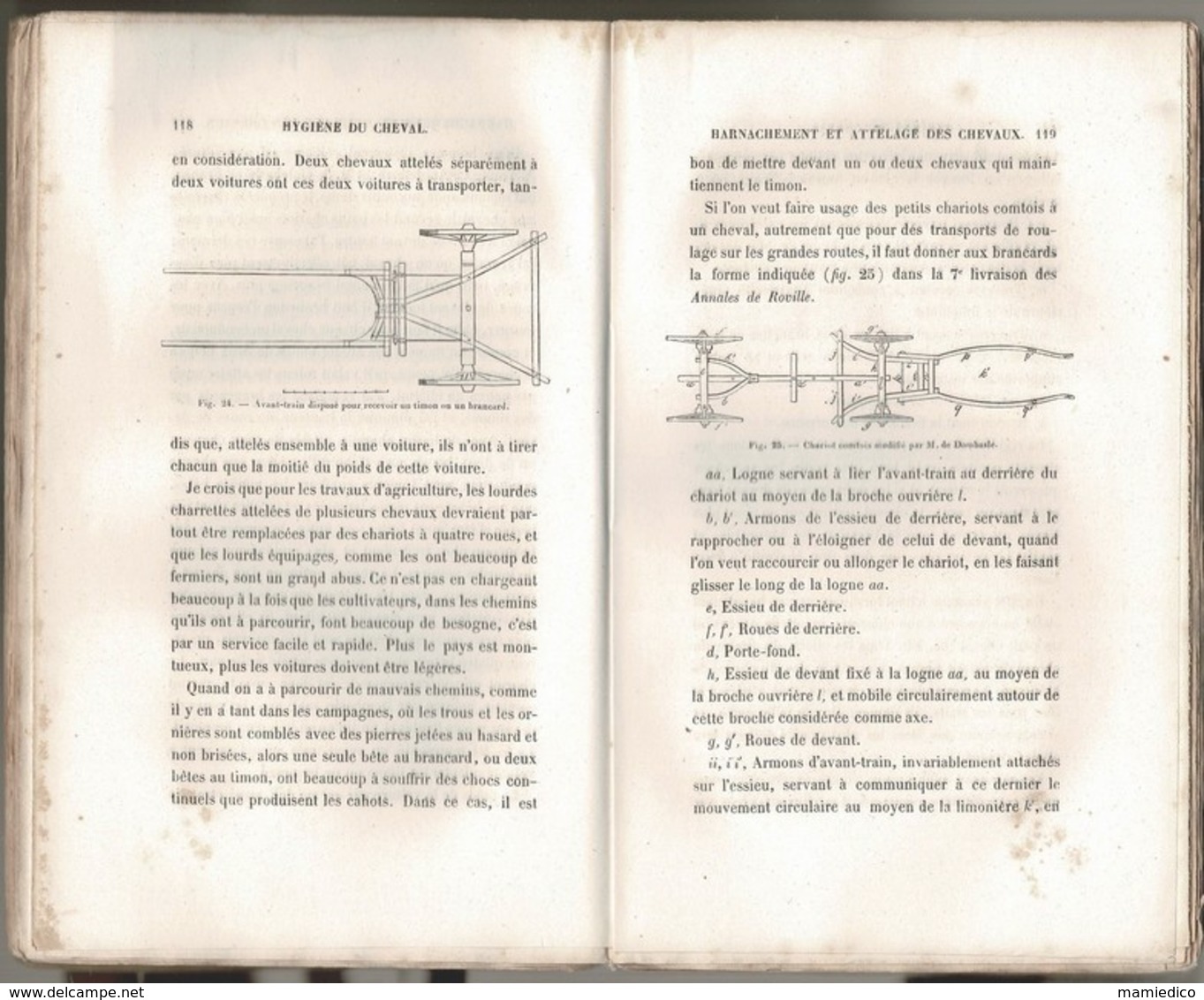 1858 MANUEL DE L'ELEVEUR DE CHEVAUX Par Félix VILLEROY. 380 PAGES, Broché. Etat D'usage. - 1801-1900