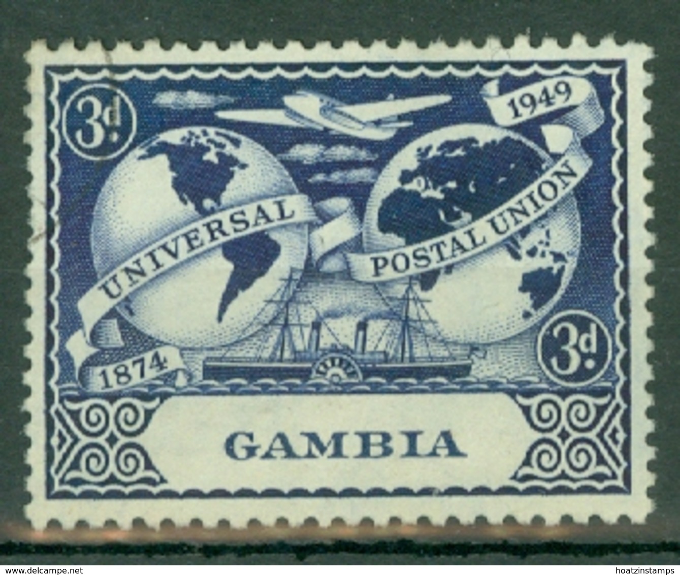 Gambia: 1949   U.P.U.    SG 167   3d   Used - Gambia (...-1964)